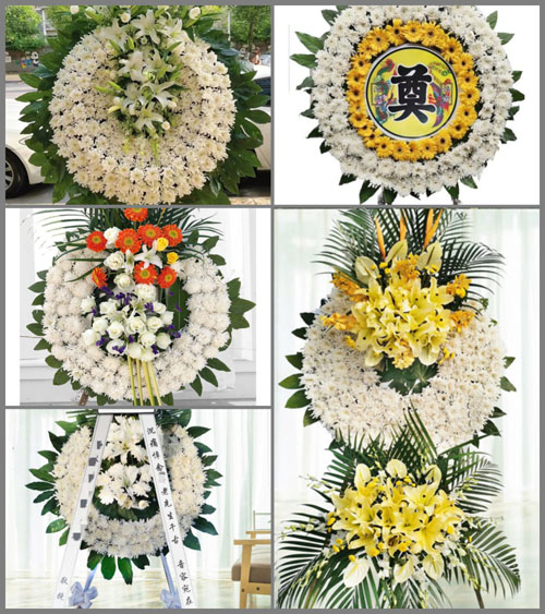 福建龙岩永定区坎市镇秀山村花圈速递